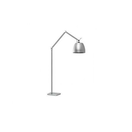 Zyta aluminiowa aluminium lampa podłogowa z giętym ramieniem Azzardo