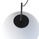Ovo szklana lampa wisząca z kloszem opal 40cm różne kolory Cleoni