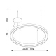 Rad lampa wisząca obręcz LED 65-200cm RA 90 moduł Philips różne kolory
