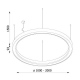 Rad lampa wisząca obręcz LED 100-200cm moduł 3000K, 4000K różne kolory