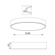 ABA LED premium plafon 60, 80, 100, 120, 140, 160cm kolory Cleoni CRI 90