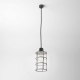 Storn lampa wisząca z drucianym kloszem retro Cleoni przewód w oplocie