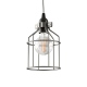 Pen lampa wisząca z drucianym kloszem retro Cleoni przewód w oplocie