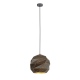 Palermo lampa wisząca  antracyt złota geometryczna 32cm Italux
