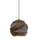 Palermo lampa wisząca  antracyt złota geometryczna 32cm Italux