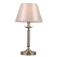 Solana lampa stołowa mosiądz patyna z białym abażurem 27cm Italux