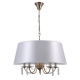 Solana lampa wisząca mosiądz patyna z białym abażurem 62cm Italux