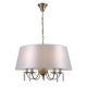 Solana lampa wisząca mosiądz patyna z białym abażurem 62cm Italux