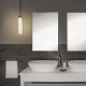 Kyoto LED Pendant LED lampa wisząca łazienkowa szklana regulowana matowy nikiel IP44 Astro Lighting