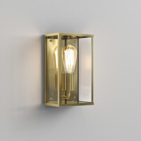 Homefield kinkiet zewnętrzny szklany naturalny mosiądz IP44 Astro Lighting