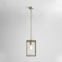 Homefield Pendant 240 lampa wisząca zewnętrzna szklana naturalny mosiądz IP44