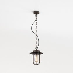 Montparnasse Pendant lampa wisząca zewnętrzna szklana brąz IP44