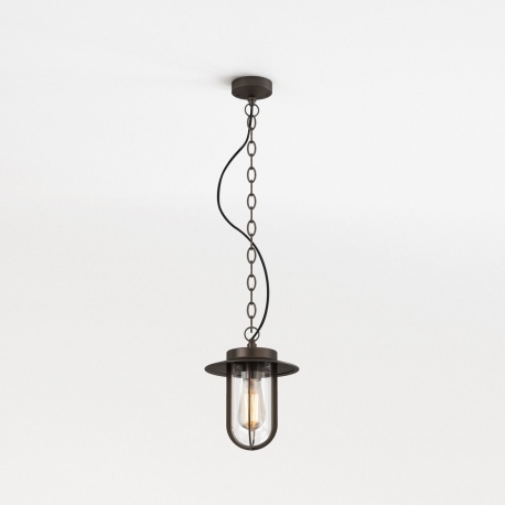 Montparnasse Pendant lampa wisząca zewnętrzna szklana brąz IP44 Astro Lighting