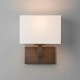 Connaught kinkiet z białym abażurem brąz IP20 Astro Lighting