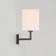 Connaught kinkiet z białym abażurem brąz IP20 Astro Lighting