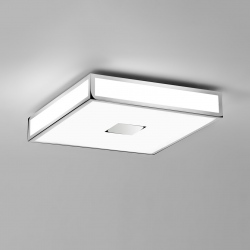 Mashiko 400 Square LED plafon łazienkowy LED polerowany chrom IP44