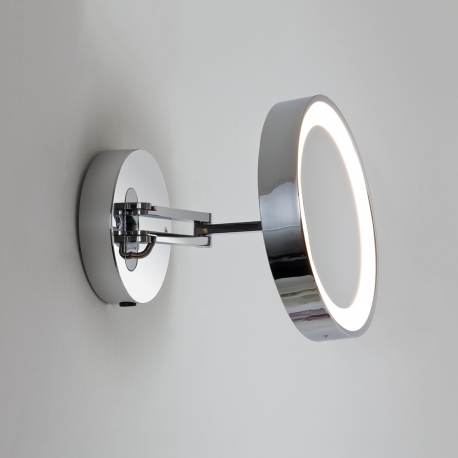 Catena LED lusterko podświetlane na gietym ramieniu polerowany chrom IP44 Astro Lighting