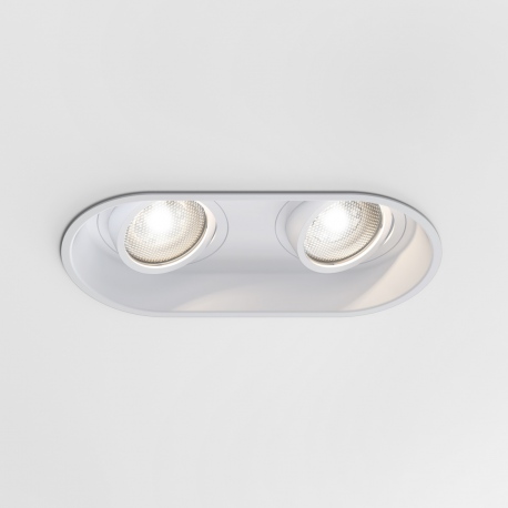 Minima Round podwójny ruchoma oprawa wpuszczana matowy biały IP20 Astro Lighting