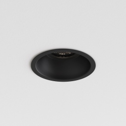 Minima Slimline Round nieruchoma atest ppoż IP65 oprawa wpuszczana matowy czarny IP65