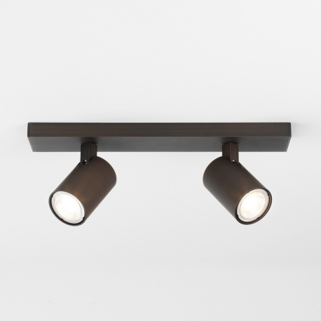 Ascoli podwójny listwa z reflektorami brąz IP20 Astro Lighting