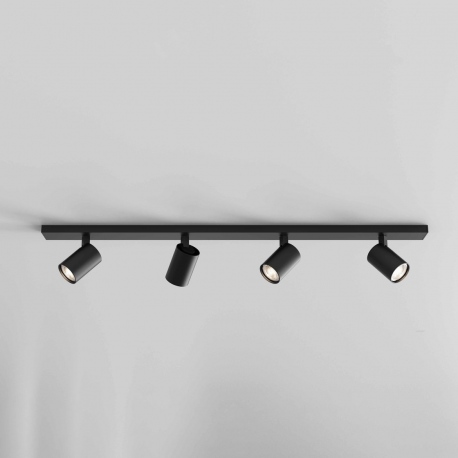 Ascoli poczwórny na listwie listwa z reflektorami matowy czarny IP20 Astro Lighting