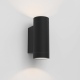 Dartmouth podwójny GU10 kinkiet góra dół czarny z fakturą IP54 Astro Lighting