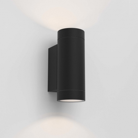 Dartmouth podwójny GU10 kinkiet góra dół czarny z fakturą IP54 Astro Lighting