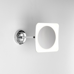Mascali Square LED lusterko podświetlane polerowany chrom IP44