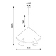 Rim lampa wisząca podwójna moduły LED Cleoni 3000/4000K CRI 90