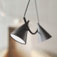 Rim lampa wisząca podwójna moduły LED Cleoni 3000/4000K CRI 90