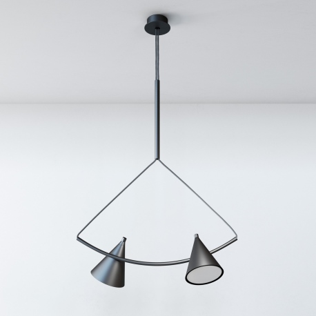 Rim lampa wisząca podwójna moduły LED Cleoni 3000/4000K CRI 90