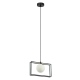 Grosetta lampa wisząca czarna klosz kula geometryczna Italux