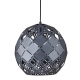 Paulela lampa wisząca czarna 30cm Italux