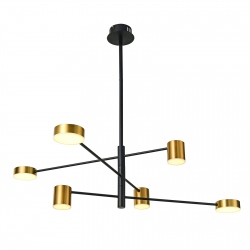 Remdal lampa wisząca LED czarno-złota 4000K 99cm