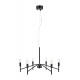MONARCH lampa wisząca sześcioramienna czarna 70cm Markslojd