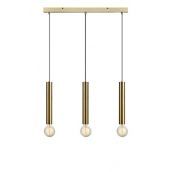 SENCILLO lampa wisząca potrójna mosiężna 75cm