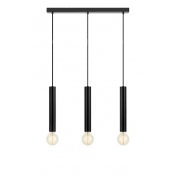 SENCILLO lampa wisząca potrójna czarna 75cm