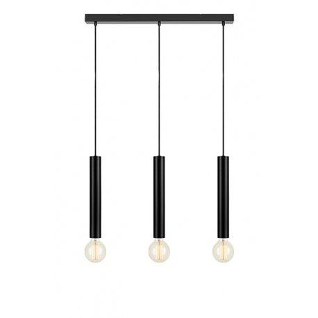 SENCILLO lampa wisząca potrójna czarna 75cm Markslojd