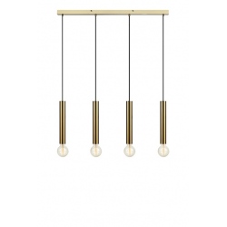SENCILLO lampa wisząca poczwórna mosiężna 107,5cm