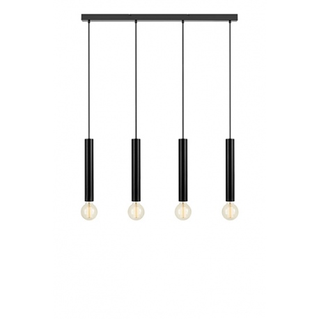 SENCILLO lampa wisząca poczwórna czarna 108cm Markslojd