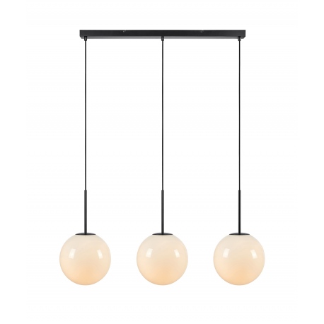 DIONE lampa wisząca potrójna biała czarna 105cm Markslojd