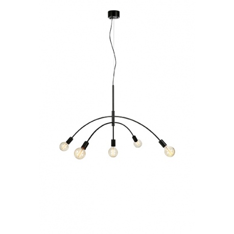 CRUX lampa wisząca pięcioramienna czarna 104cm Markslojd