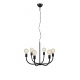 AMISTOSO lampa wisząca sześcioramienna czarna 62,5cm Markslojd