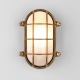 Thurso Oval kinkiet plafon zewnętrzny naturalny mosiądz zewnętrzny IP44 Astro Lighting
