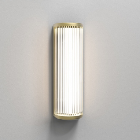 Versailles 40cm ściemnialny kinkiet szklany LED 3000K matowy złoty IP44 Astro Lighting