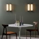 Versailles 40cm ściemnialny kinkiet szklany LED 3000K matowy złoty IP44 Astro Lighting