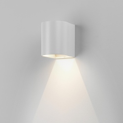 Dunbar 10cm LED kinkiet 3000K świeci w górę lub w dół biały z fakturą IP65