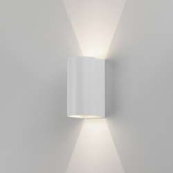 Dunbar 16cm LED kinkiet 3000K biały z fakturą IP65