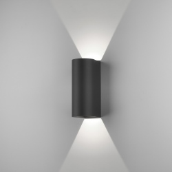 Dunbar 255 LED kinkiet 3000K czarny z fakturą IP65