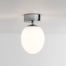 Kiwi Ceiling plafon szklany LED 2700K polerowany chrom IP44